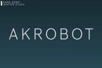 Akrobot Sans Serif Font