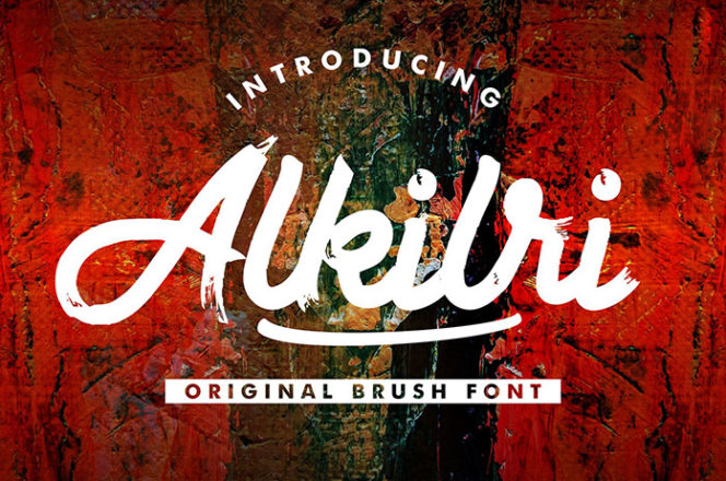 Free Alkilri Brush Font