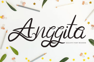 Anggita Calligraphy Font