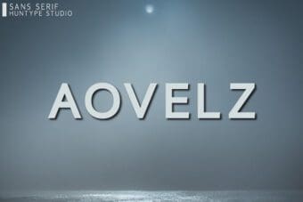 Aovelz Sans Serif Font