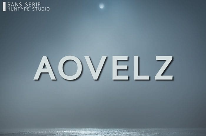 Aovelz Sans Serif Font