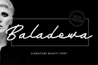 Baladewa Signature Font