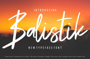 Balistik Modern Script Font