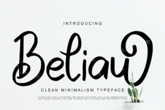 Beliau Script Font