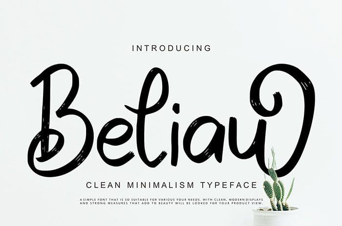 Beliau Script Font