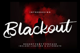 Blackout Rough Script Font