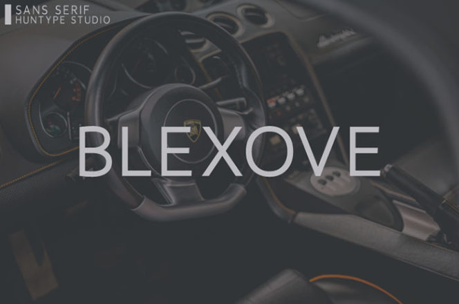 Blexove Sans Serif Font