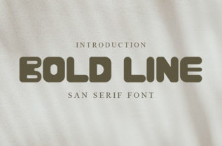Bold Line Sans Serif Font
