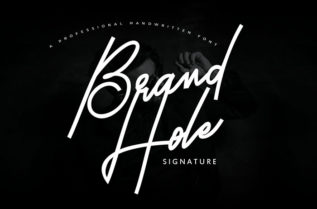 Brand Hole Signature Font
