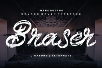 Braser Grunge Brush Font