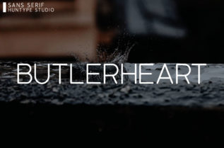 Butlerheart Sans Serif Font