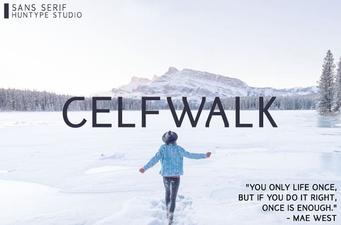Celfwalk Sans Serif Font