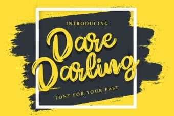 Dare Daling Brush Font