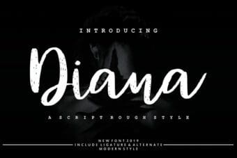 Diana Rough Script Font