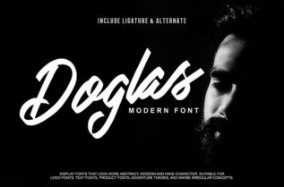 Doglas Modern Script Font