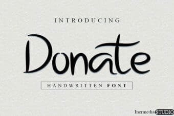 Donate Handwritten Font