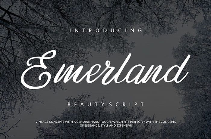 Emerland Script Font