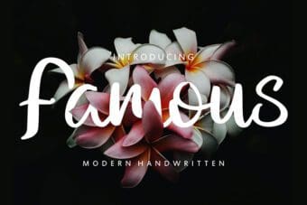 Famous Modern Script Font