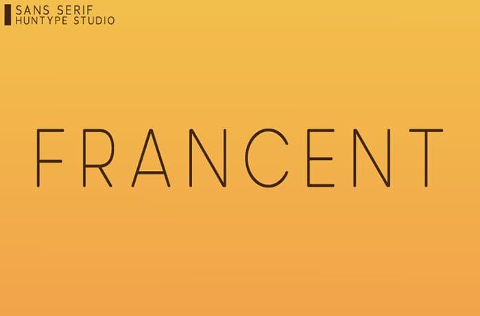 Francent Sans Serif Font