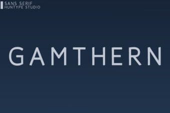 Gamthern Sans Serif Font