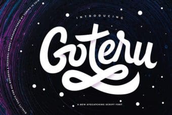 Goteru Eyecatching Script Font