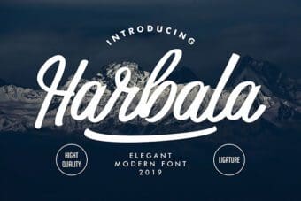 Harbala Script Font