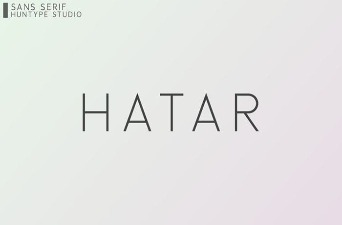 Hatar Sans Serif Font