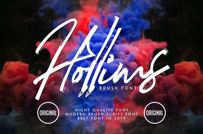 Hollims Brush Font