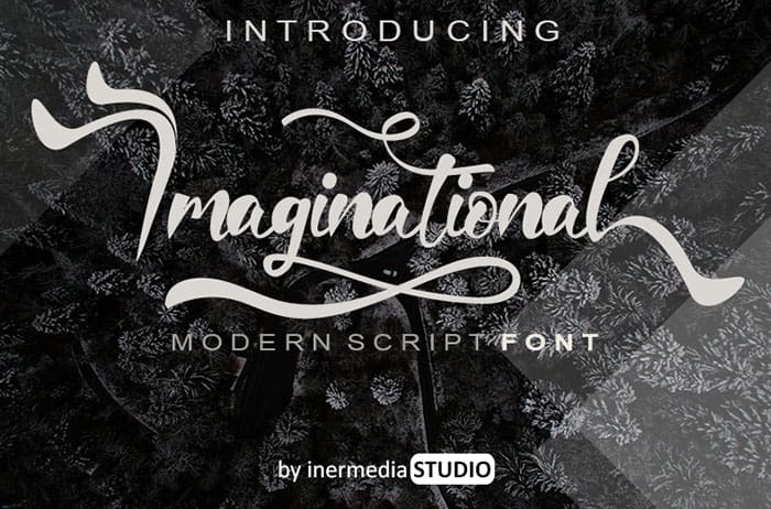 Imaginational Calligraphy Font