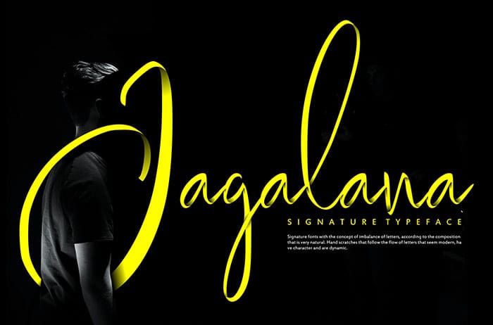 Jagalana Signature Font