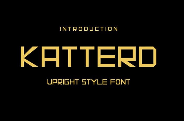 Katterd Sans Serif Font