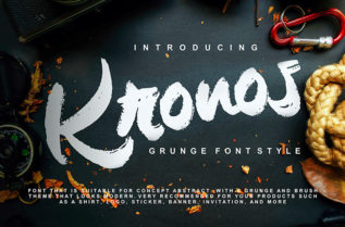 Kronos Brush Font