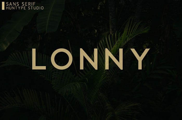 Lonny Sans Serif Font