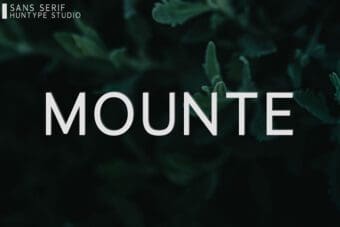 Mounte Sans Serif Font
