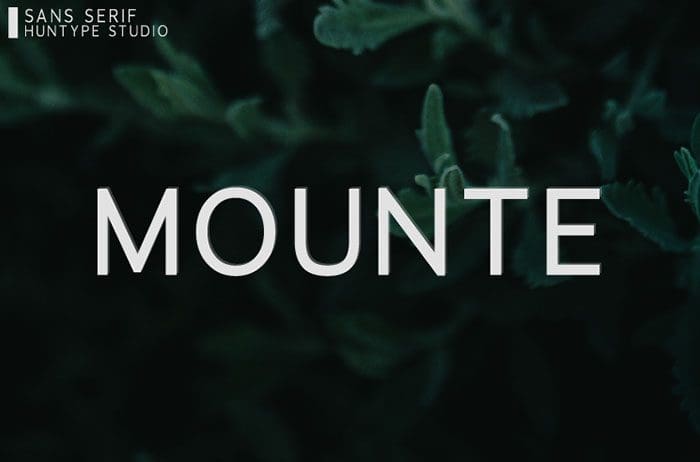 Mounte Sans Serif Font