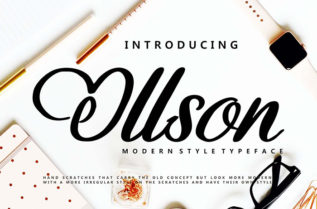 Free Ollson Script Font