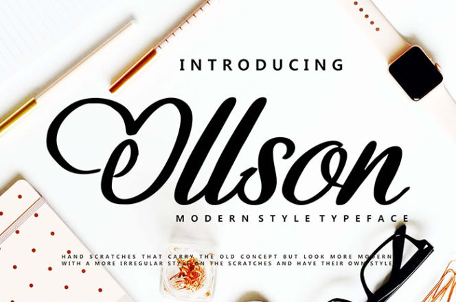 Free Ollson Script Font