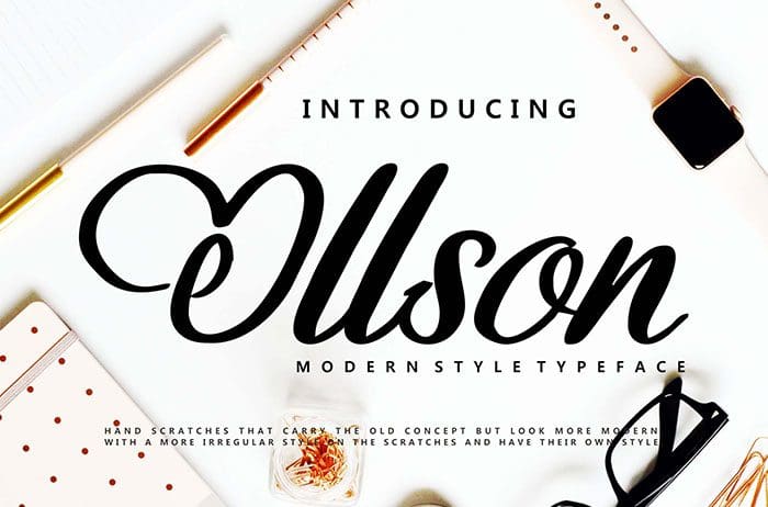 Ollson Script Font