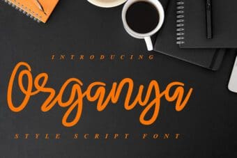 Organya Script Font