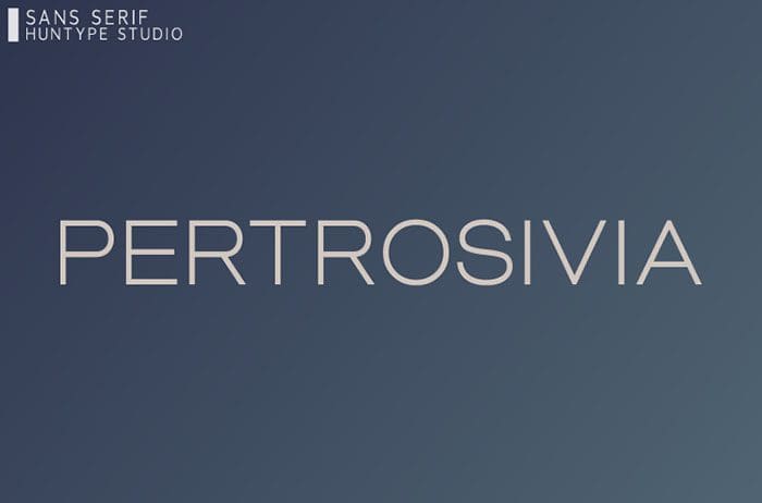 Pertrosivia Sans Serif Font