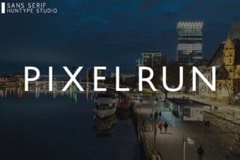 Pixelrun Sans Serif Font