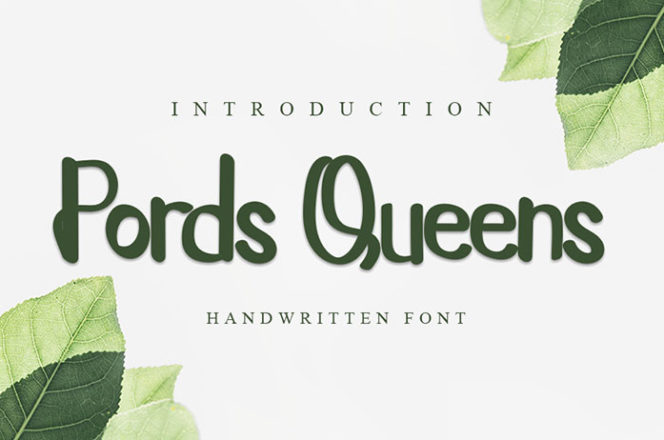 Pords Queens Handwritten Font