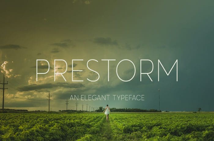Prestorm Sans Serif Font