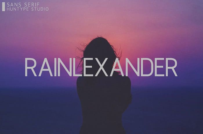 Rainlexander Sans Serif Font
