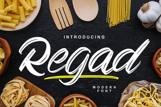 Regad Modern Food Font