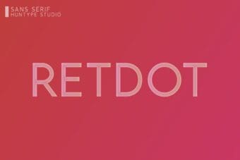 Retdot Sans Serif Font