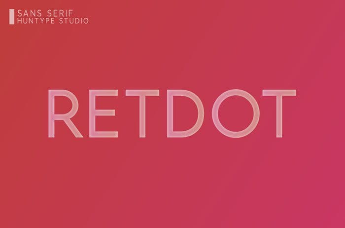 Retdot Sans Serif Font