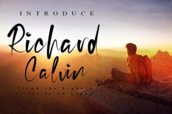 Richard Calvin Handwritten Font