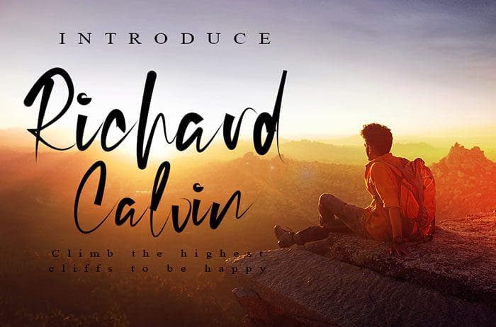 Richard Calvin Handwritten Font