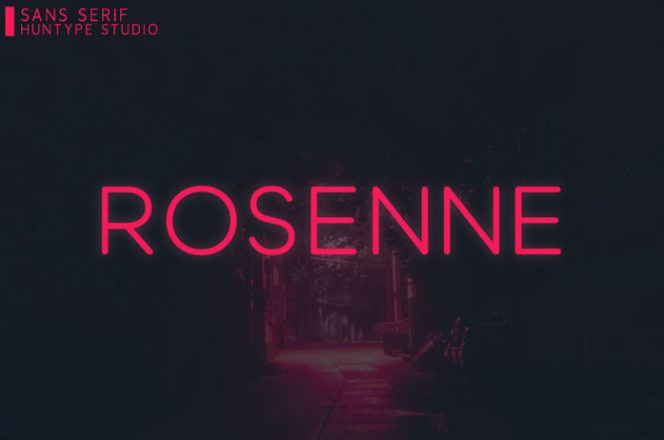 Rosenne Sans Serif Font